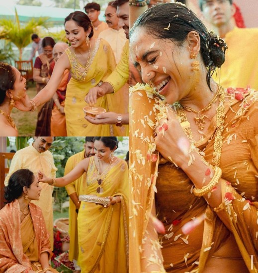 Shobhita Dhulipala Haldi ceremony