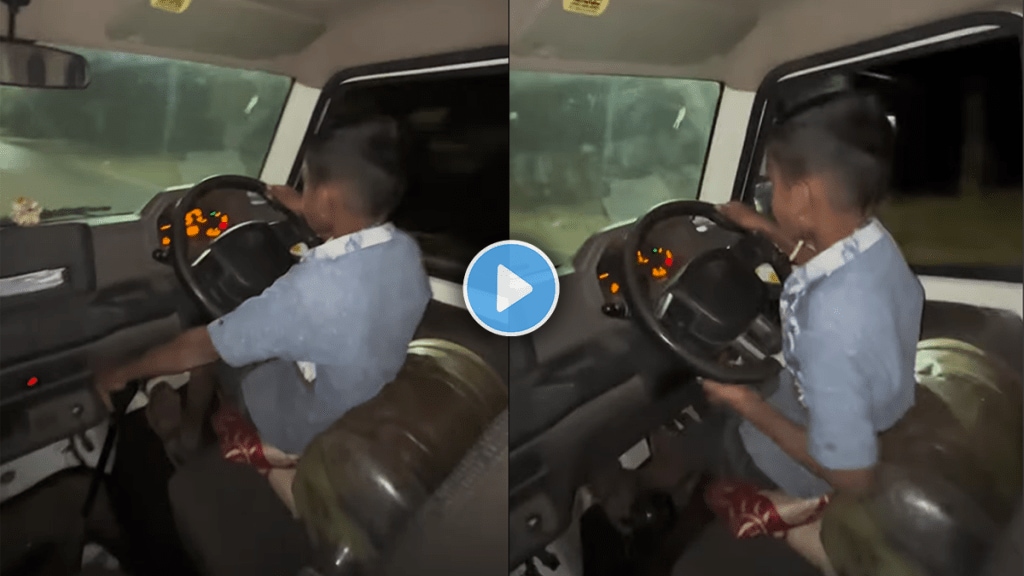 Little boy driving pick up tempo shocking video viral on social media