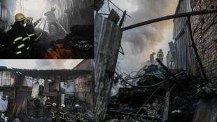 massive fire in mumbais sakinaka two scrap material godowns