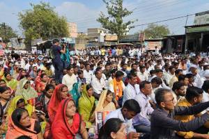 Protest demanding arrest and action against the accused in the Somnath Suryavanshi murder case in Parbhani