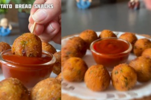 Bread Potato Balls Recipe in marathi