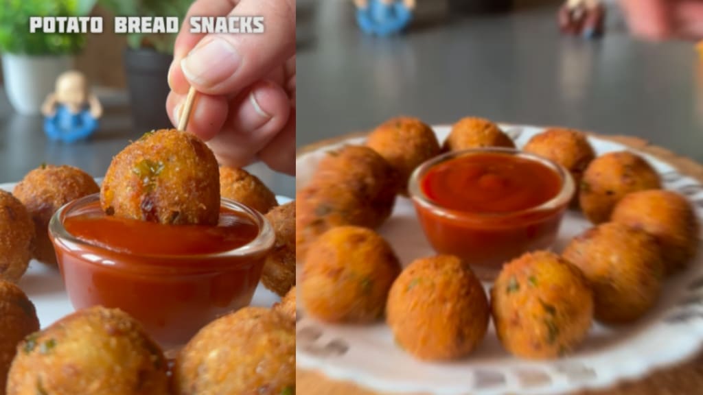 Bread Potato Balls Recipe in marathi