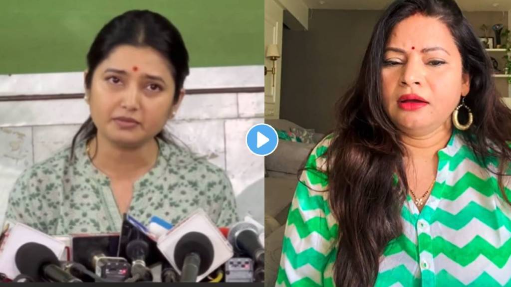 Marathi actress megha dhade angry about Prajakta mali controversy