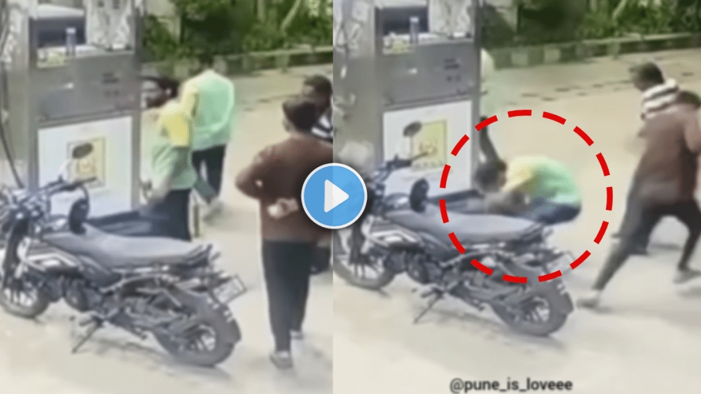 In pune employee loses eye After CNG Nozzle Hits His Eye While Filling Gas in cng pump viral video