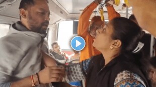 Pune woman slaps a drunk man in bus for touching her badly molesting bus video viral on social media