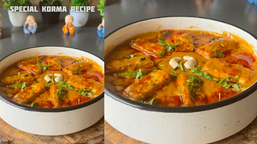 paneer special korma recipe