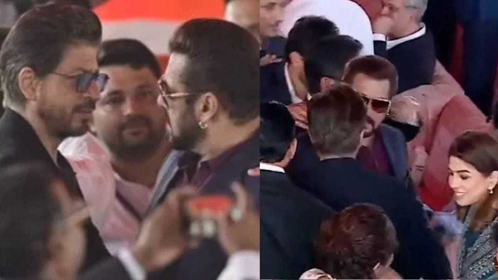 Salman Khan and Shah Rukh Khan attends Devendra Fadnavis Oath Ceremony