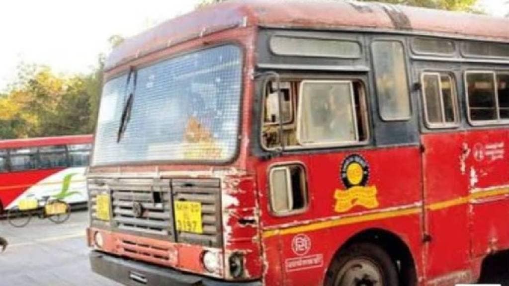 State Transport Corporation ST scrap buses run in Gondia