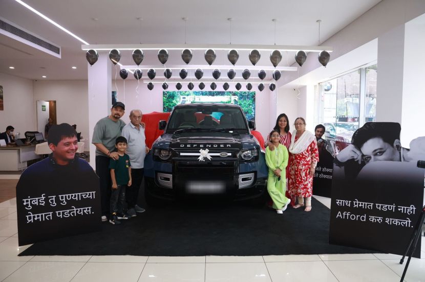 swapnil joshi new range rover defender car