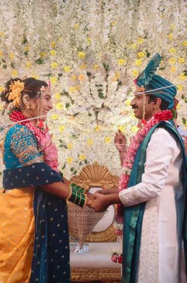 lakshmichya pavalani fame actor prashant nigade and virisha naik wedding