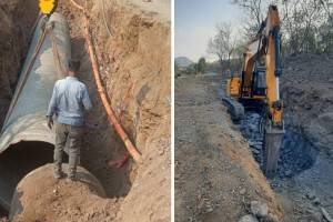 Work on Bhama Askhed water pipeline in Pimpri begins Pune print news