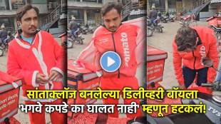 zomato delivery boy santa claus video news