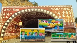 Samruddhi Highway Thane Nashik tunnels Warli painting