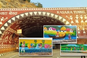 Samruddhi Highway Thane Nashik tunnels Warli painting