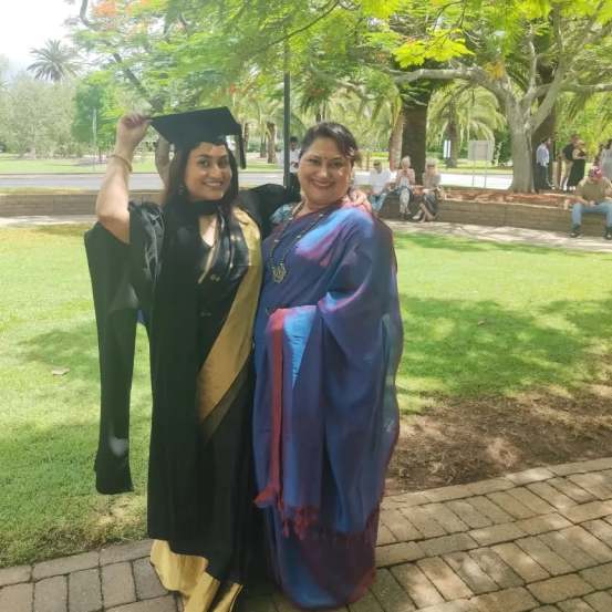 sukanya mone daughter completed masters degree from australia