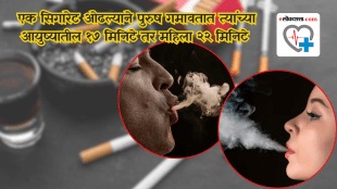 A single cigarette costs men 17 minutes of their life and women