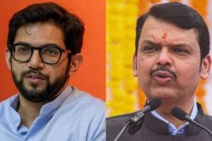 Image Of Aadity Thackeray And Devendra Fadnavis