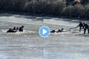 tourists get stuck in frozen lake in Arunachal Pradesh