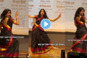 a young girl amazing dance on a stage Her face expression