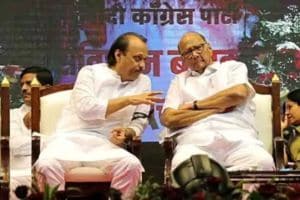 Ajit Pawar Sharad Pawar.