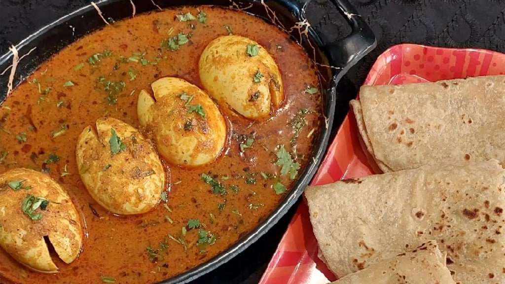 Anda Masala Curry Recipe In Marathi