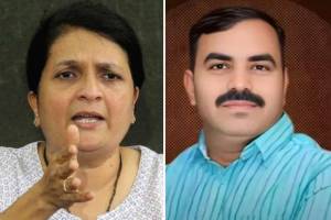 Anjali Damania on Vishnu Chate