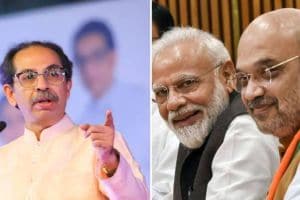 Image Of PM Narendra Modi, Home Minister Amit Shah An Former CM Uddhav Thackeray