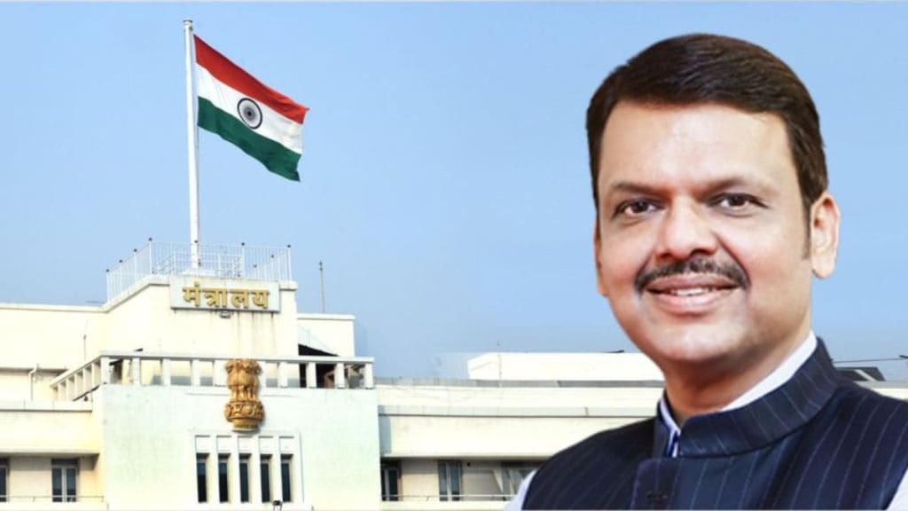 Image Of Devendra Fadnavis.