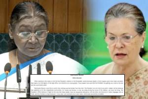 Draupadi murmu and sonia gandhi