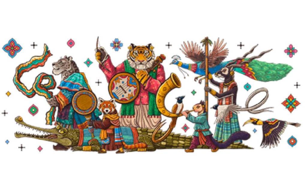 Google portraying a wildlife parade