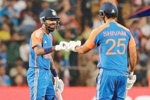 Hardik Pandya Shivam Dube Partnership Record with Fifty for 6th Wicket IND vs ENG 4th T20I