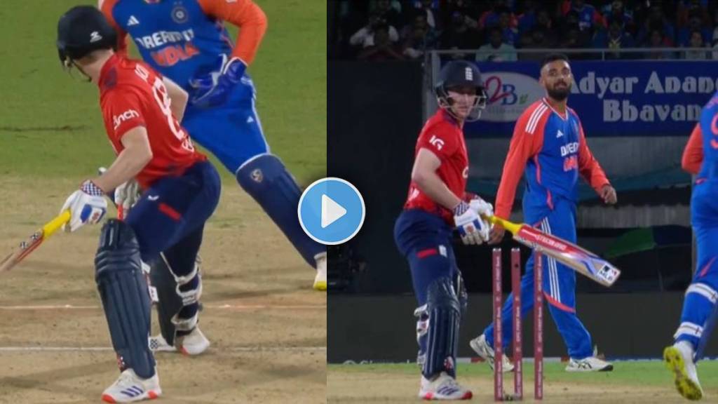 IND vs ENG Harry Brook Clean Bowled on Varun Chakravarthy in 2nd T20I Despite no Smog