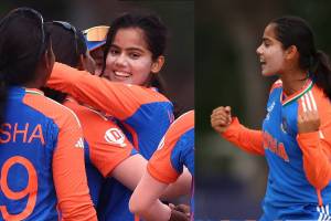 INDW beat MLYW by 10 Wickets in Just 18 Balls Vaishanvi Sharma Hattrick in U19 Womens World Cup