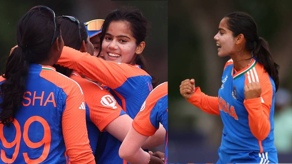 INDW beat MLYW by 10 Wickets in Just 18 Balls Vaishanvi Sharma Hattrick in U19 Womens World Cup