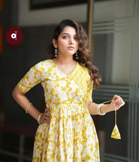 Jahnavi Killekar Ajrakh Cotton Dress