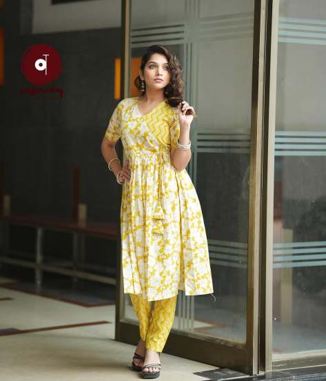 Jahnavi Killekar Ajrakh Cotton Dress