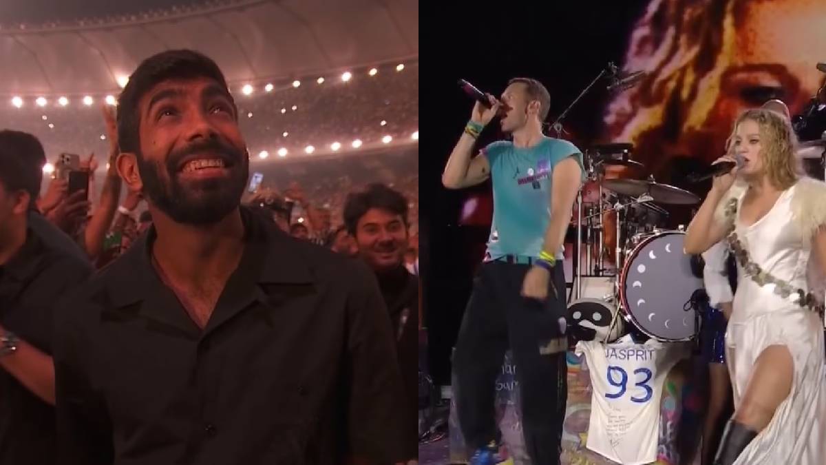 VIDEO: जसप्रीत बुमराहची Coldplay कॉन्सर्टला हजेरी, ख्रिस मार्टिनने बुमराहसाठी गायलं खास गाणं; इंग्लंडच्या फलंदाजांचा केला उल्लेख