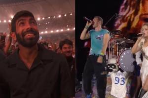 Jasprit Bumrah attends Coldplay concert in Ahmedabad Chris Martin sings personalised song for pacer Video