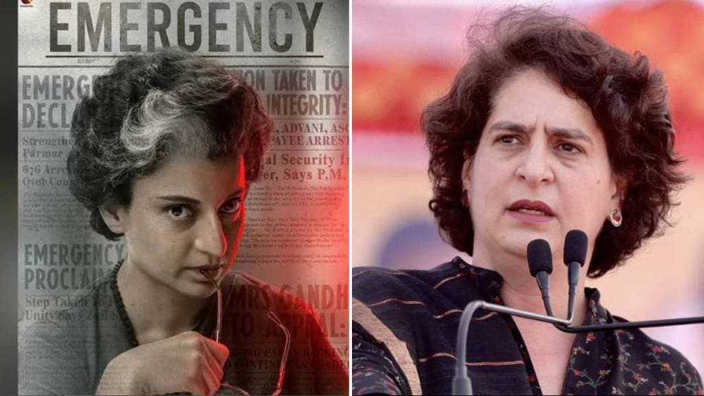 Kangana Ranaut and Priyanka Gandhi vadra