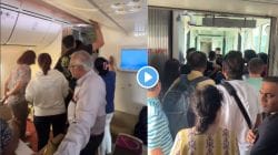 Air Indiaच्या विमानात ५ तास अडकून पडले प्रवासी, खाली उतरवण्यासाठी घातला गोंधळ; व्हायरल होतोय Video