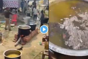 Police Officer mixes ash in food for devotees Viral Video