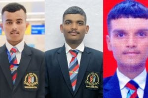 three cadet soldiers selected from Dada Patil College Karjat for Republic Day Camp