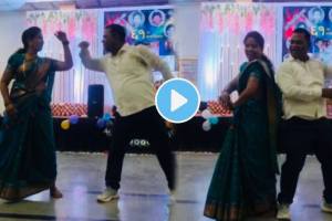 couple dance video husband wife dance in wedding on marathi song Hridayi Vasant Phulatana goes viral