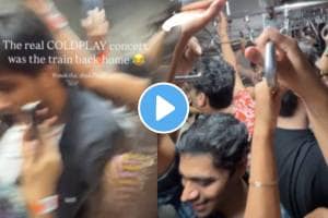 Coldplay in Mumbai local Coldplay fans bring ‘concert vibe’ to Mumbai local: ‘This city can do anything’ video viral