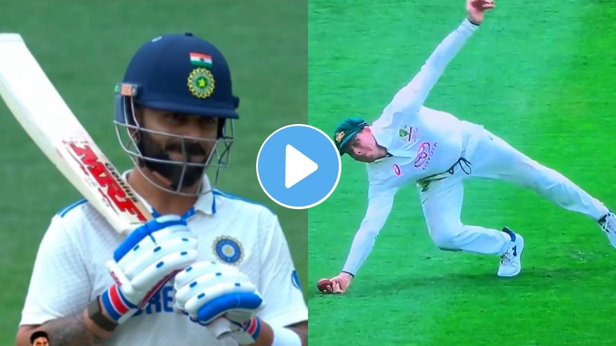 Virat Kohli Catch : OUT की NOT OUT? विराट कोहलीला जीवनदान मिळाल्याने स्मिथ अंपायरवर नाराज, पाहा VIDEO