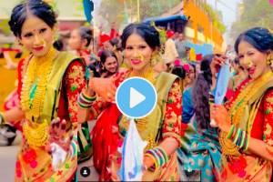 Girl dance on Hi Poli Saajuk Tupatali marathi song video viral on social media trending news