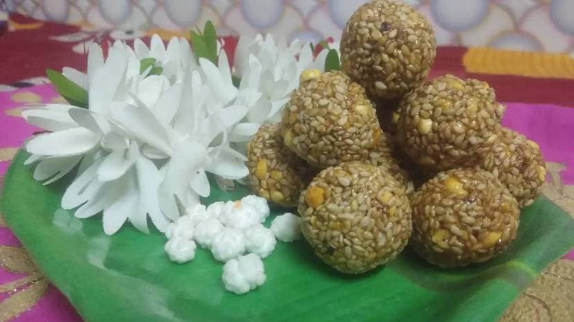 makar sankranti special Tilache Ladoo Home Mad