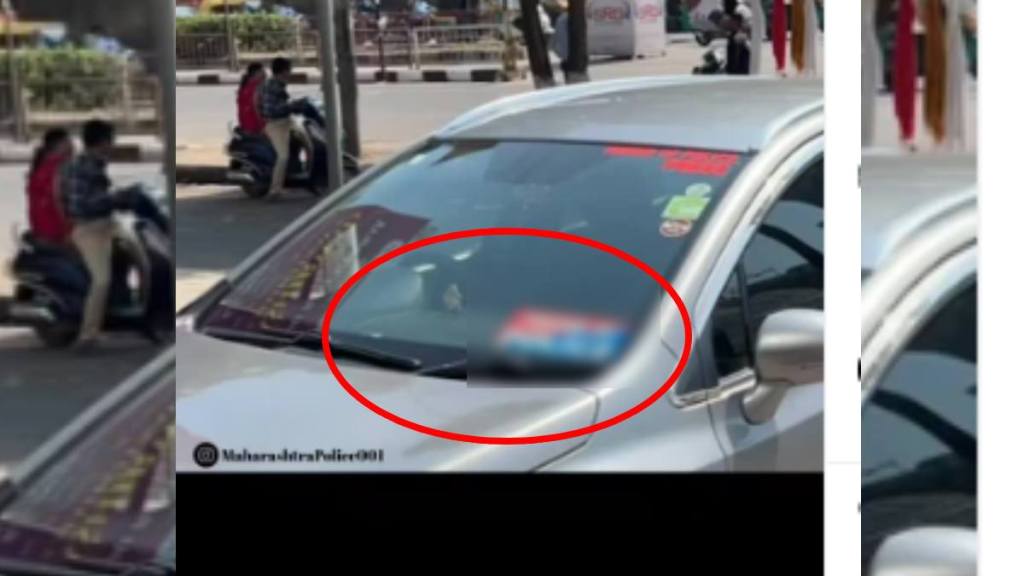 car is going viral on social media because of the quotes written on its front funny Photo goes viral