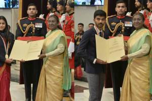 Manu Bhaker and D Gukesh received Khel Ratna Award