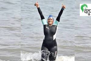 52 year old shyamala Goli swims 150 km